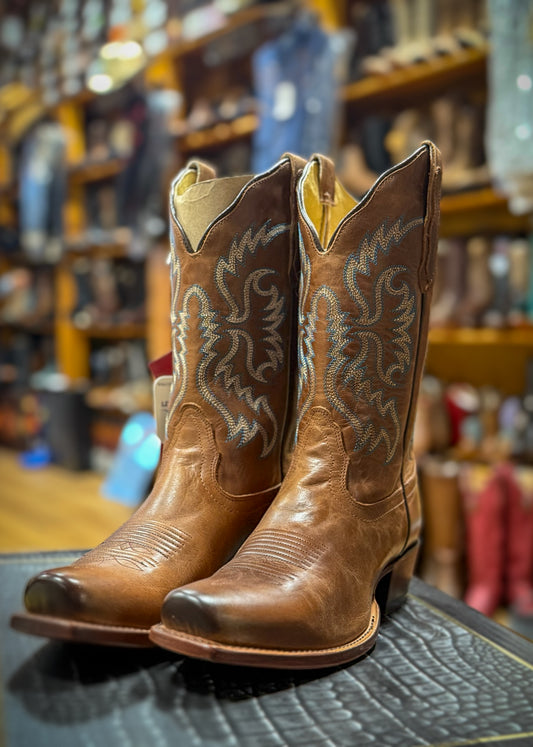 Nocona Womens Bluebonnet Tan Snip Toe Western Boot